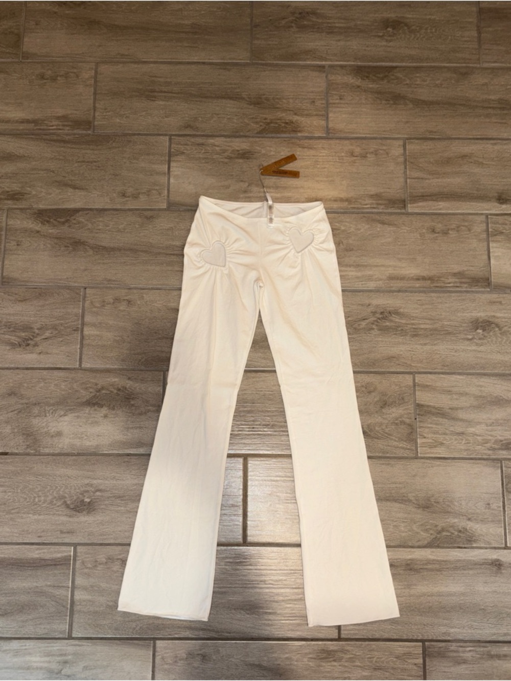 NWT: SKIMS - COTTON JERSEY HEART CUT OUT FLARE LEGGINGS